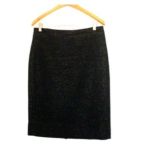 J.Crew No. 2 Pencil Skirt in Tinsel Tweed size 6